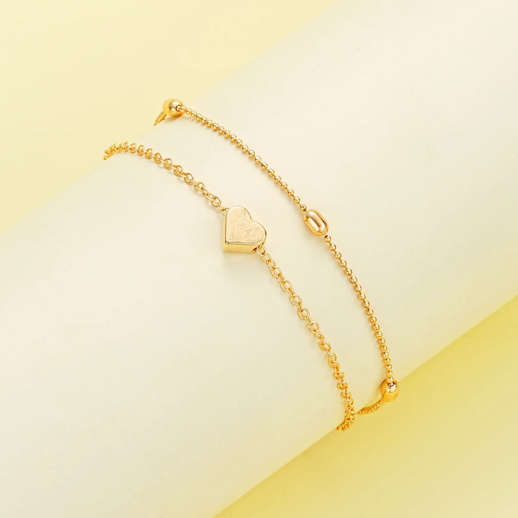 Pearl Heart Collection – Elegant Necklace & Bracelet Set