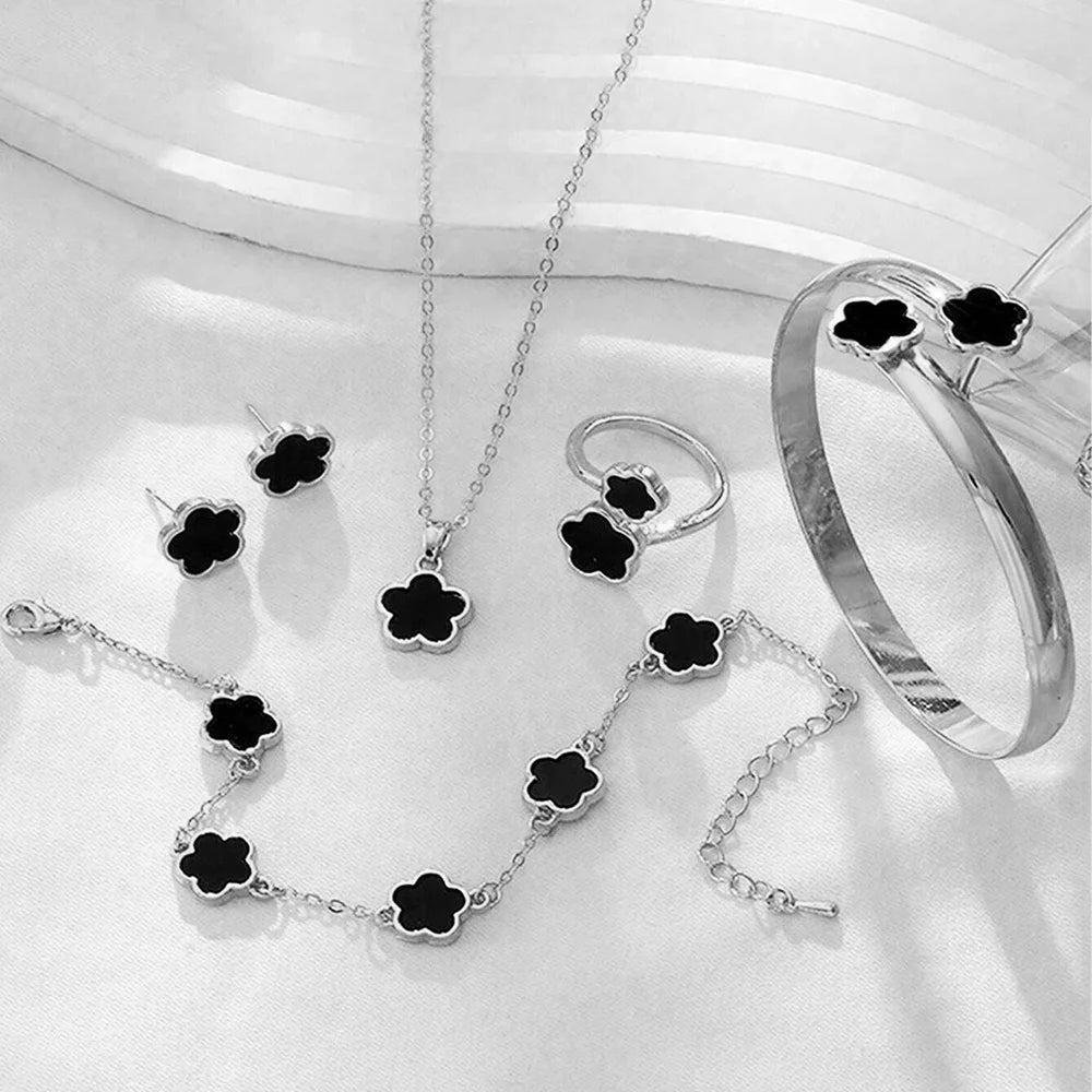 Lucky Blossom 5-Piece Jewelry Set for Women