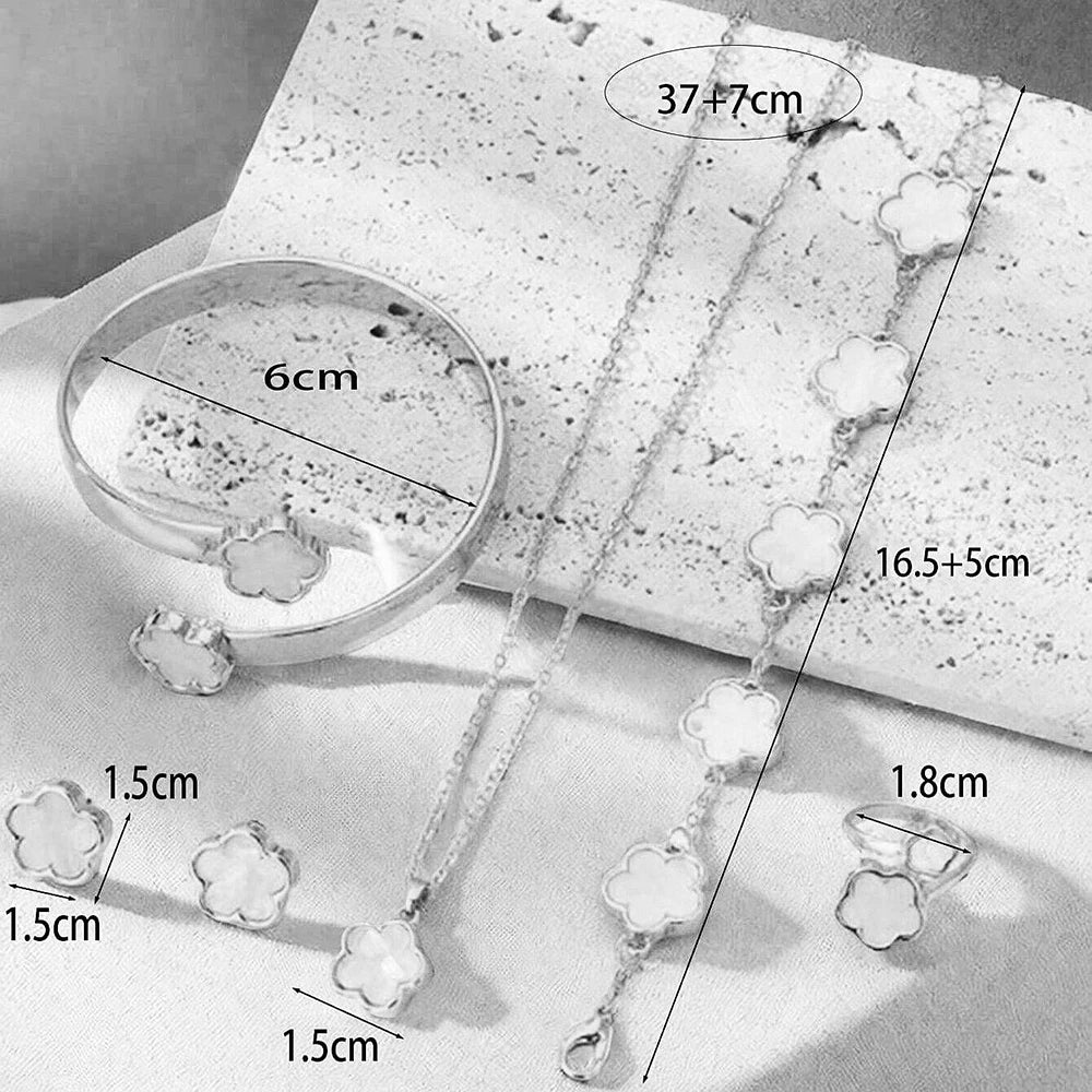 Lucky Blossom 5-Piece Jewelry Set for Women