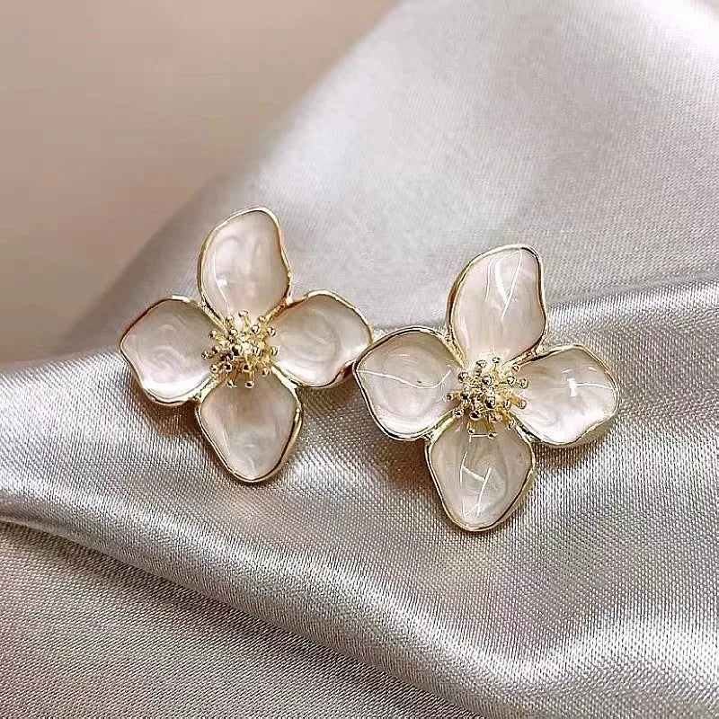 ZAKOL Sparkling Floral Earrings for Women & Girls